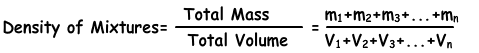 density of mixtures
