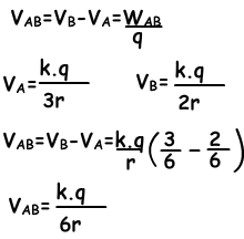 potential difference between two points example